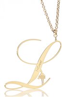 Collana TOCO D'ENCANTO Donna in Ottone INIZIALEL